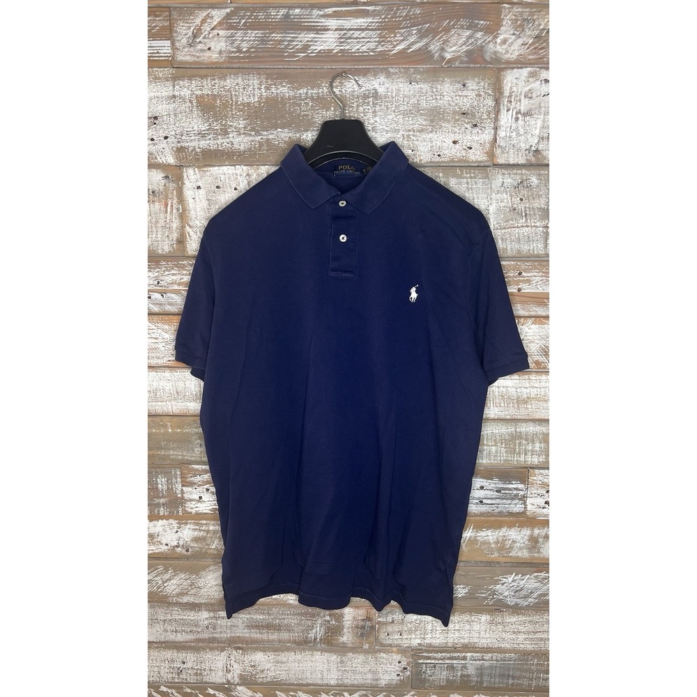 Ralph Lauren Mens Blue short‎ sleeved polo XL